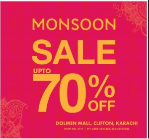 Dolmen Mall Monsoon Sale Upto 70% OFF