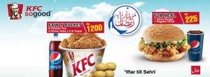 KFC Ramadan Deals 2013 Iftar / Sehri