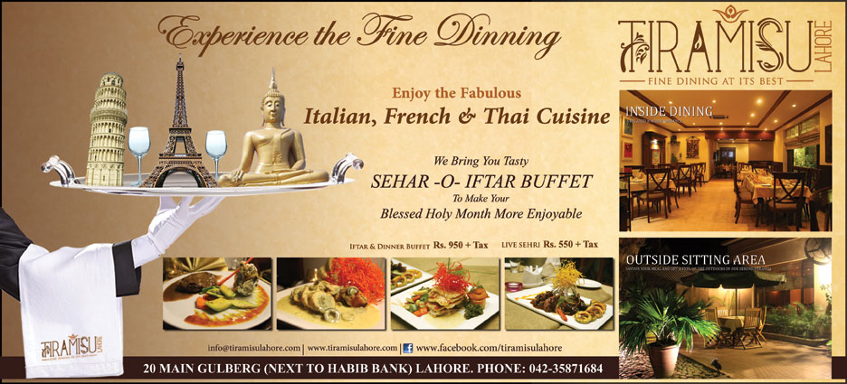 lahore Sehri Deals / 2013 Buffet  Lahore Tiramisu Iftar tiramisu