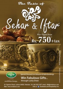 Hospitality Inn Lahore Iftar  Sehri Deals 2015 Ramadan