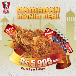 KFC Pakistan Ramadan Mania Deal 2015